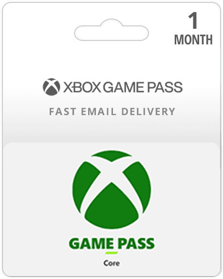 1 Month Xbox Game Pass Core Membership Card (Email Delivery)