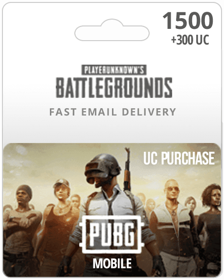 1500UC PUBG Mobile Card