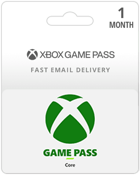 1 Month Xbox Game Pass Core Membership Card (Email Delivery)