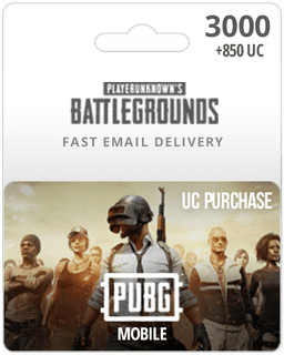 3000UC PUBG Mobile Card