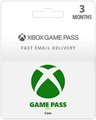 3 Month Xbox Game Pass Core Membership Card (Email Delivery)