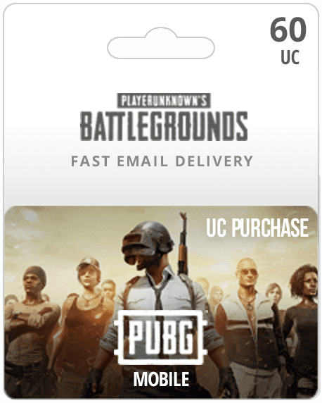 60UC PUBG Mobile Card