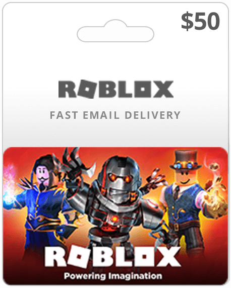 $50 Roblox Game Card  Code Sent via Email Delivery